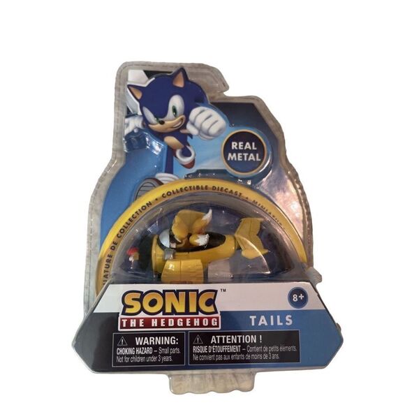 ✅Sega Sonic The Hedgehog Yellow Tails Collectible Diecast Real Metal - TW1 - Picture 1 of 4